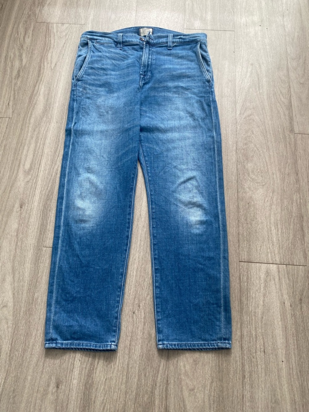7 For All Mankind Light Blue Slim Straight Jeans Chino pants